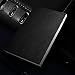 Bolier Business Card Holder, Professional Business Card Case Stainless Steel and PU Leather Business Cards Holder for Men and Women, Black