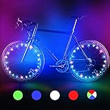 Bodyguard Bike Wheel Lights - Auto Open and Close - Ultra Bright LED - Bike Wheel Spoke/Light String (1 Pack) - Colorful Bicycle Tire Accessories- Waterproof (Colorful)