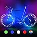 BRIONAC Bike Wheel Lights LED Bike Spoke Decoration Automatic Lighting Light Sensitive Feature Added Waterproof Bicycle Tire Lights with Batteries Included Ultra Bright