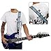 KMEGAS Soft Cotton Suede Ends Jacquard Weave Hootenanny Style Strap with Picks Holder for All Electric, Acoustic, Classical and Bass Guitars, Picks and Capo Included
