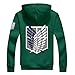 Angelaicos Unisex Cotton Blend luminated Printing Long Sleeve Costume Coats (M, Green)