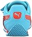 PUMA Kids Speed Light Up V PS Sneaker (Little Kid/Big Kid), Blue Atoll/Mandarine Red, 1.5 M US Little Kid