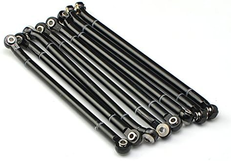 JKshop LNL 2018 New RC Aluminum Alloy Upgrad Rod 313MM Wheelbase for RC Car Crawler Axial Scx10 (Bend Link)