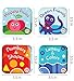 Floating Baby Bath Books Set of 4 - Bath Books for Babies, Infants - Waterproof, Mold-Free Bath Toys for Learning & Early Education (Fruit, Ocean, ABC, Numbers Books)