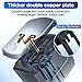 Adapter, Upgrade True 1840W Stable International European Power Plug Adapter, Worldwide All in One Universal Wall Charger with Type C A G I 4 USB Port for US EU UK AU Asia 200 Countrie