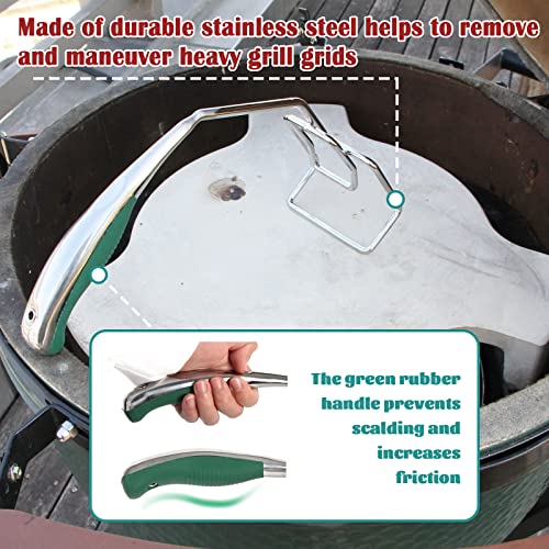 Mydracas Heavy Duty Plate Setter Lifter, BBQ Heat Deflector Tools Pizza