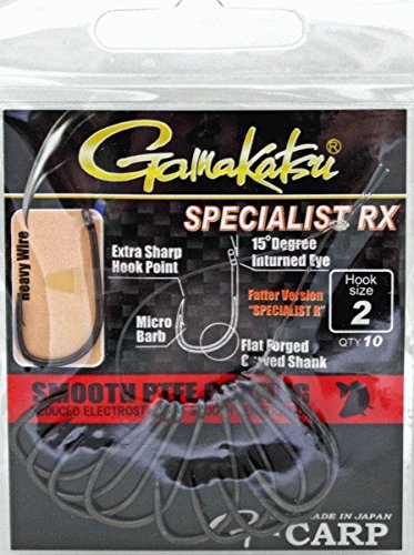 Gamakatsu Carp Specialist RX – Size 2 185033200 Carp Hook Hooks