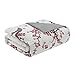 N Natori Cherry Blossom Duvet Cover Queen Size - Red, Grey , Cherry Blossom Duvet Cover Set – 3 Piece – 100% Cotton Sateen Light Weight Bed Comforter Covers