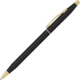 Cross Classic Century Ballpoint Pen, Black &amp; Gold, Medium Point, Black Ink | Refillable Pen for Effortless Writing, Durable Construction, Premier Distinctive Look, Gift-Ready Presentation