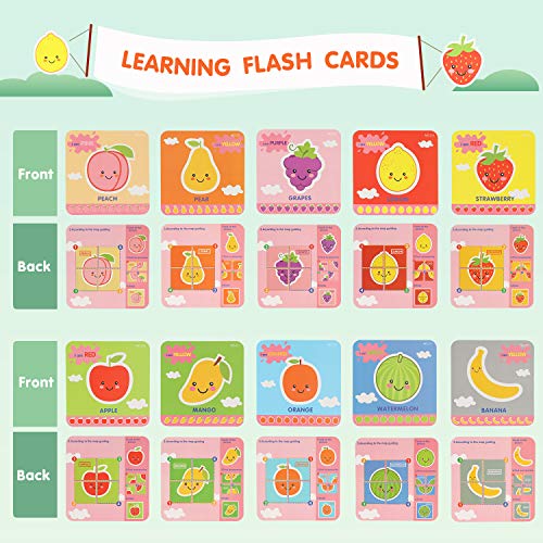 Wooden Jigsaw Puzzles with Learning Flash Cards, Wooden Block Puzzle Peg Board Set Educational Preschool Montessori Toddler Toys Gift for Boy Girl, Matching Canvas Bag, Colorful Vehicle Puzzle Set - Thumbnail 3