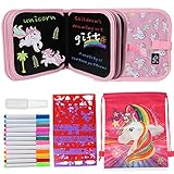 Kids Erasable Doodle Book Set, 14 Page Portable