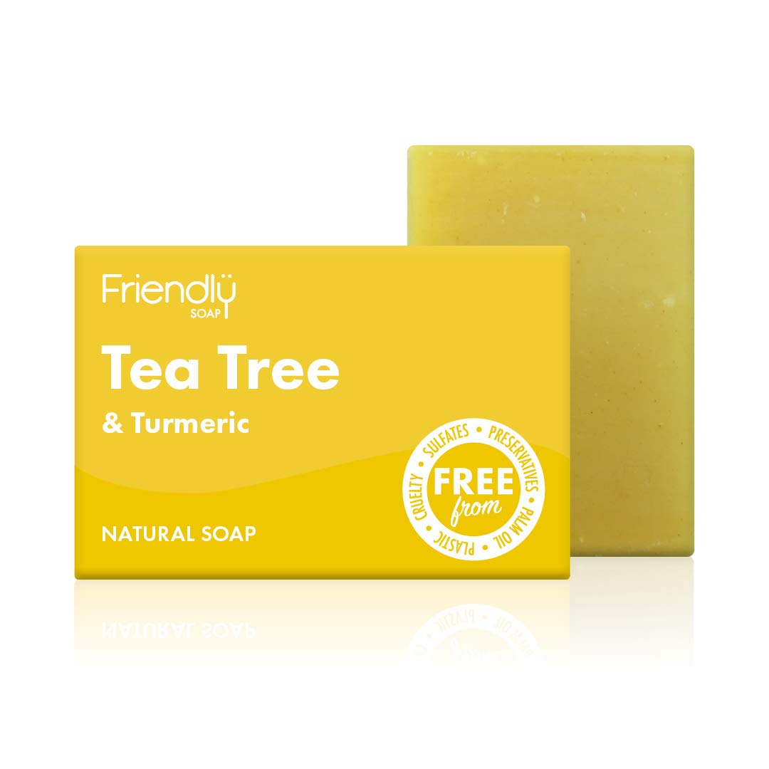 Friendly Soap Handmade Natural Tea Tree & Turmeric Soap (Case of 6)