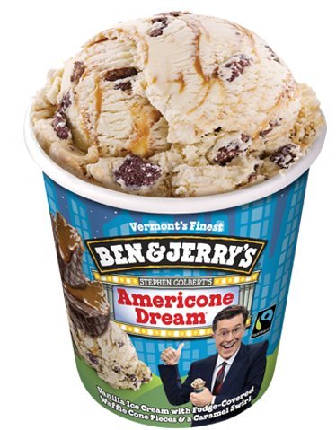 Ben & Jerry's - Vermont's Finest Ice Cream, Non-GMO - Fairtrade - Cage-Free Eggs - Caring Dairy - Responsibly Sourced Packaging, Americone Dream, Pint (4 Count)
