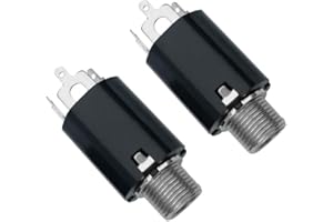 WINGPOWER 2Pcs Guitar Endpin Jack 6.35 Input For Any Guitar Eq Pickup Output Socket Acoustic Classical Electonic Folk Guitar Ukelele Parts & Accessories