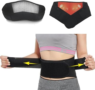 SteelFever Magnetic Self Heat Lower Back Brace Lumbar Support 110cm