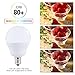 JandCase LED Globe Candelabra Light Bulbs, 2W(25W Equivalent), 250lm, Soft White 3000K, LED Bulbs for Ceiling Fan, E12 Base, Tiny G14 Bulbs, Not Dimmable, 6 Pack