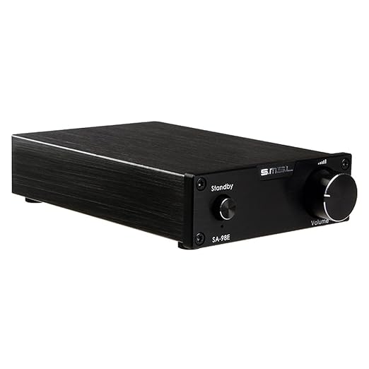 SMSL SA-98E 2x160W Große Leistung TDA7498E HIFI Audio Stereo Digital Verstärker Schwarz