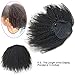 Luwigs Afro Kinky Curly 4B 4C Clip-in Top Closure Ponytail African American Human Virgin Hair Extension Drawstring Puff Ponytail Hairpiece Natural Color