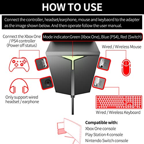 IFYOO KMAX2 Keyboard and Mouse Adapter Converter for PS4 / Xbox One