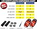 LED Safety Light 2-Pack | Clip On Strobe Flashing Running Lights for Runners, Night Walking, Dogs, Bike | The Brighter High Visibility Reflective Gear for Cycling Accesories, Dog Collar, Vest, Kids