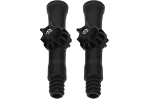 OSOLADY 2pcs Black Swivel Light Bulb Changer Pole Adapter with 3/4" Thread Rotary Joint for Extension Pole