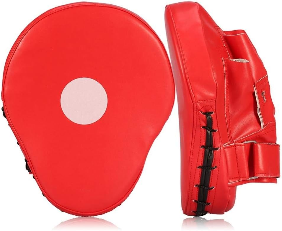 Valleycomfy Boxing Curved Focus Punching Mitts- Leatherette Training Hand Pads, Ideal for MMA Karate, Muay Thai Kick, Sparring, Dojo, Martial Arts : Sports & Outdoors