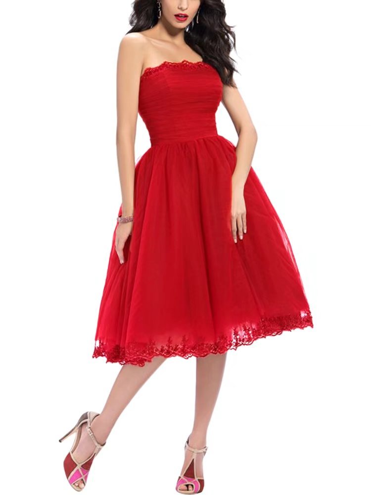 Strapless Dresses Short for Juniors Aline Prom Party Gowns