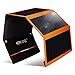 Solar Charger, 24W Folding Solar Panel Charger with Dual USB Port for All 5V Digital Devices (Orange)
