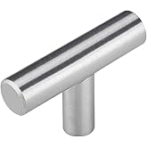 goldenwarm 25 Piece Cabinet Knobs Stainless Steel Kitchen Hardware Cabinet Handles and Knob Brushed Nickle T Bar Furniture Do