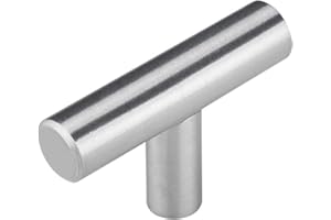 goldenwarm 10 Pack Brushed Nickel Cabinet Knobs Cabinet Hardware - Brushed Nickel Drawer Knobs Kitchen Cabinet Knobs T Bar Dr