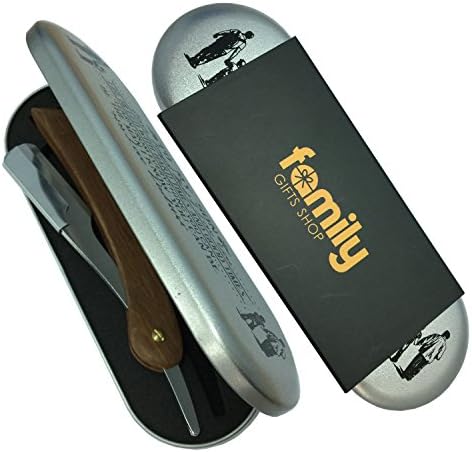 Dad To Son. Professional Straight Edge Wood Handle Safety Razor. Father and Son gifts.