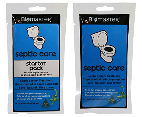 Bundle - 2 Items, Septic Care Starter Pack (2 Sachets) with Septic Care Regular Pack (2 Sachets) Septic and Drain Field Treatment, Stops Odors, Reduces Pump-Outs, 100% Natural Concentrate - Thumbnail 7