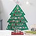 ATDAWN Countdown to Christmas Wooden Advent Calendar, Christmas Tree Countdown