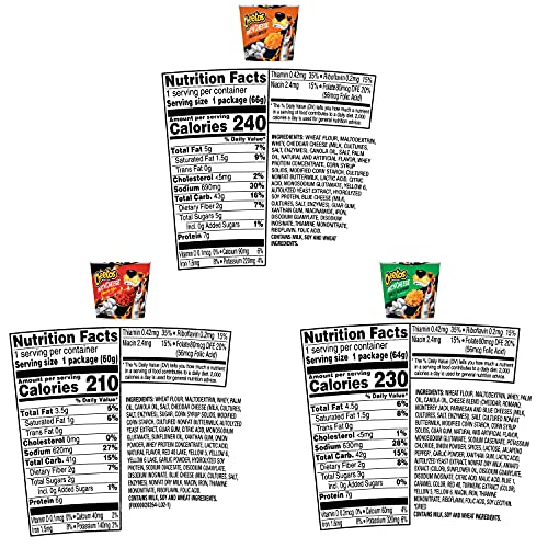 CHEETOS MAC ‘N CHEESE, 3 FLAVOR VARIETY PACK, (12 CUPS)