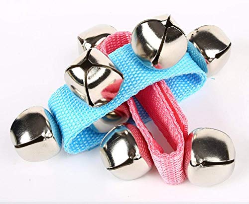 12pcs Wrist Band Jingle Bells Party Accessories Kids Musical Instruments 6 Colors