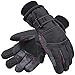 ANDORRA Waterproof Insulation Touchscreen Ski Gloves, M, Black Pink Dot