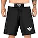 Elite Sports NEW ITEM Black Jack Series Fight Shorts,White,X-Large