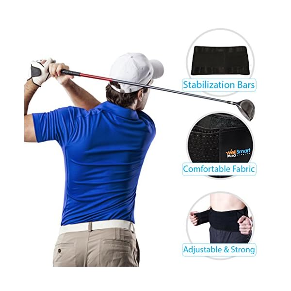 WellSmart Pro GOLF HUGGY Golf Back Brace Premium Lower Back Support