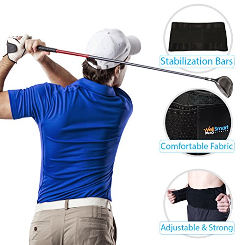 WellSmart Pro GOLF HUGGY Golf Back Brace Premium Lower Back Support
