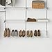Rubbermaid Configurations Shoe Shelf, White, Closet Space Saving Shoe Organization, Shoe Holder for Closet