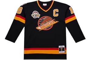 Mitchell & Ness NHL Vancouver Canucks Trevor Linden Power Play #16 1994-95 25th Anniversary (Skate) Jersey - Black