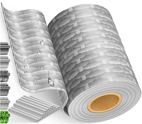 KESSER® PVC Sichtschutzstreifen Sichtschutz Rolle Doppelstabmatten Zaun Blickdicht 70m x 19 cm | 60 Befestigungsclips | Wetterfest Windschutz | Zaunfo