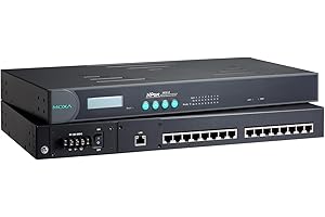 MOXA NPort 5610-8-48V 8-Port RS-232 rackmount Device Server with RJ45 connectors and 48 VDC Power Input | NPort 5600 Series