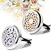 2PCS Aromatherapy Essential Oil Car diffuser Vent Clip Stainless Steel Diffuser Locket - Sunflowr, Cloud