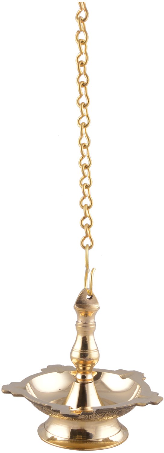 buy kerala brass thooku vilakku hanging lamp gold 12 5 cm x 12 5 cm x 11 cm online at low prices in india amazon in buy kerala brass thooku vilakku hanging