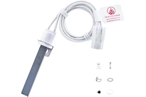 HEATFOUNDER 90S Ignition Time Silicon Nitride Hot Rod Igniter Pellet Grill Igniter Rod for Pitboss Camp Chef 100% Pit Boss Igniter Replacement Hot Rod Igniter Heating Element