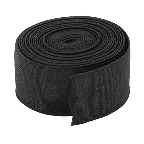 uxcell Tailor Polyester Springy Stretchy Knitting Sewing Elastic Band Strap 2.73 Yards Black