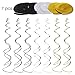 40th Birthday Decoration with Hanging Swirls (15PCS), Celebrate 40 Hanging Swirls with Cutouts(8PCS), Table Confetti (100 PCS) and 40th Confetti (100 PCS) for Party Supplies