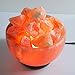 AMSkart Pink Crystal Himalayan Salt Fire Bowl Lamp with Dimmer Switch and Wooden Base, 7 x 6.5 x 6.5 - Inch, 8 - 10 lbs
