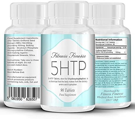 5HTP 100mg 90 tablets Safe And Effective Made In The UK